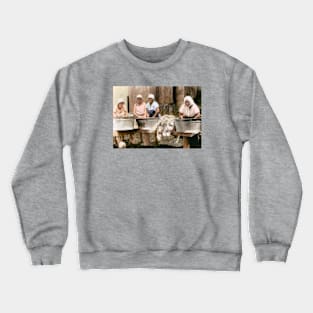 Israel, Binyamina. Laundresses. 1930 Crewneck Sweatshirt